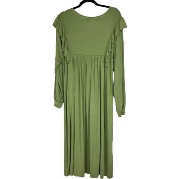 NWOT People Of Leisure Hannah Pleated Midi Dress Size: XL - Picture 2 of 2